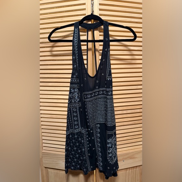 Free People Black and White Backless Dress - Picture 2 of 2